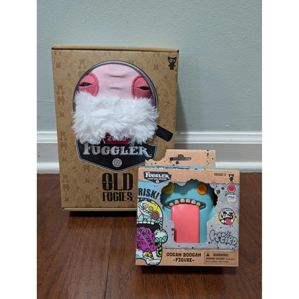 Fuggler Oogah Boogah Monster Bundle Old Fogies Plush & Series 2 Vinyl Figures